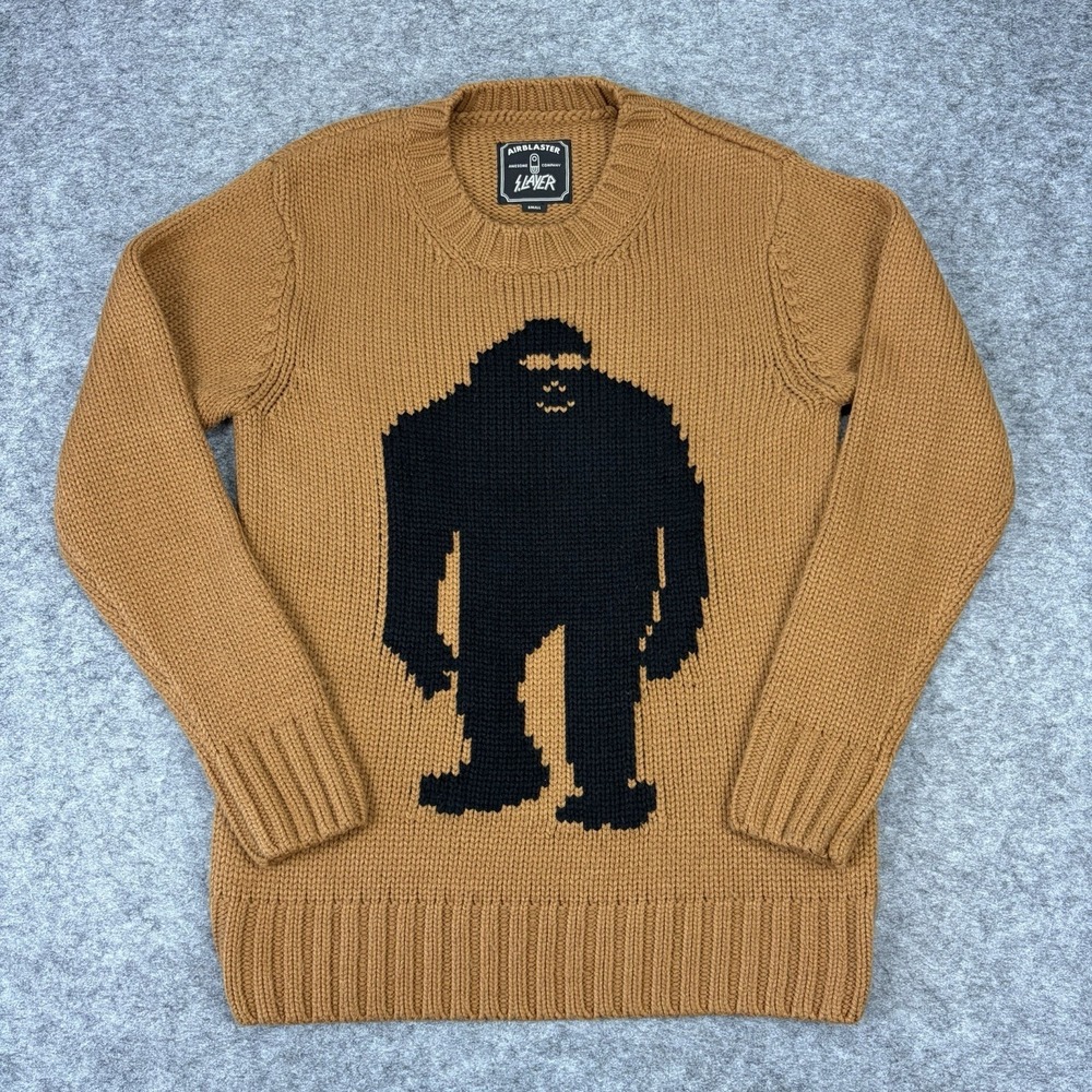 Airblaster Sassy Sweater Knit Snowboarding Outdoor Sasquatch Bigfoot Size Small